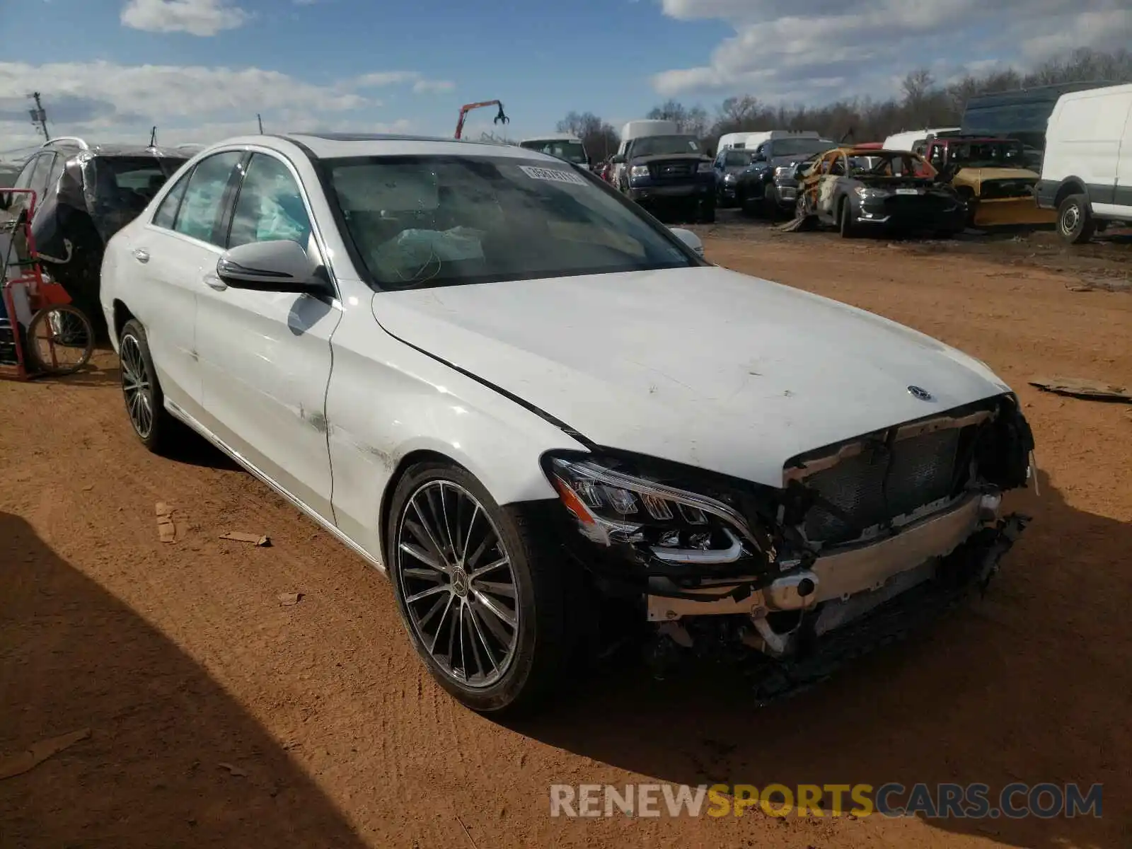 1 Photograph of a damaged car 55SWF8EB2KU322319 MERCEDES-BENZ C CLASS 2019