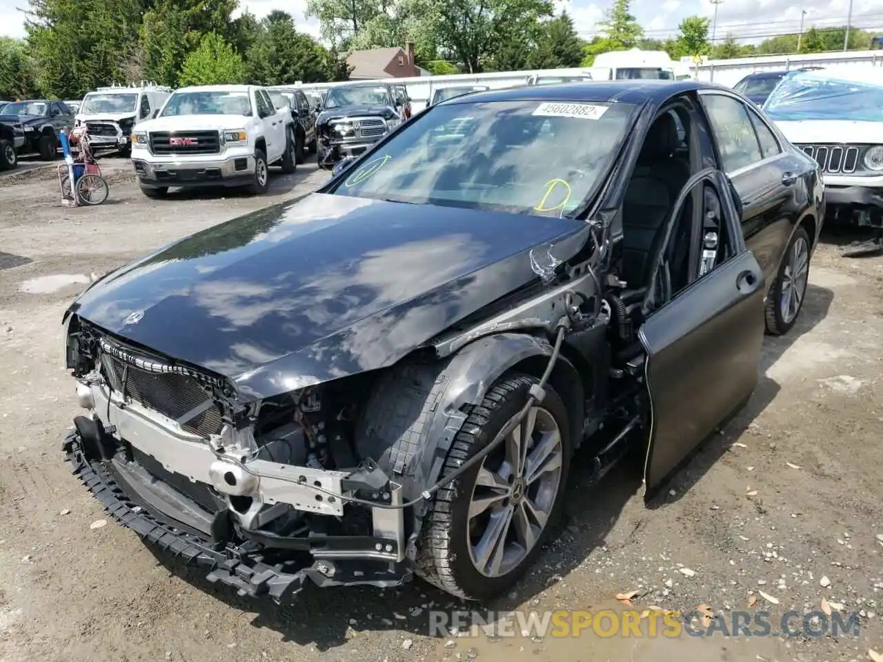 2 Photograph of a damaged car 55SWF8EB3KU286592 MERCEDES-BENZ C-CLASS 2019