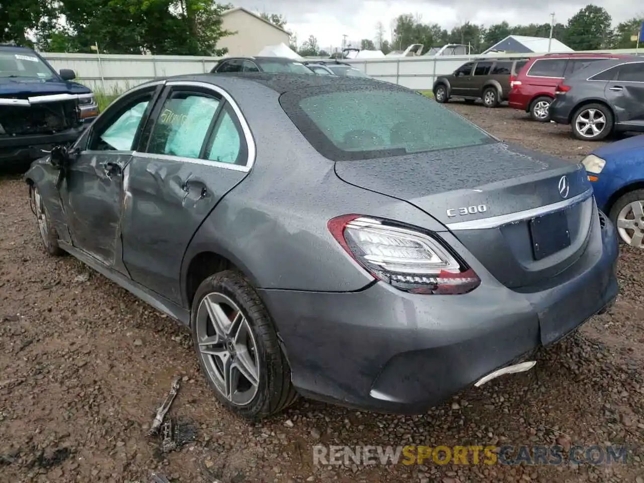 3 Photograph of a damaged car 55SWF8EB3KU291680 MERCEDES-BENZ C-CLASS 2019