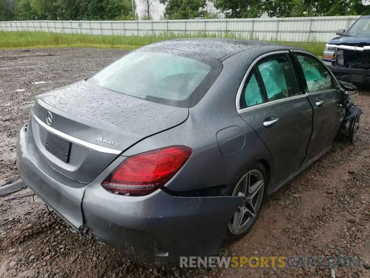 4 Photograph of a damaged car 55SWF8EB3KU291680 MERCEDES-BENZ C-CLASS 2019