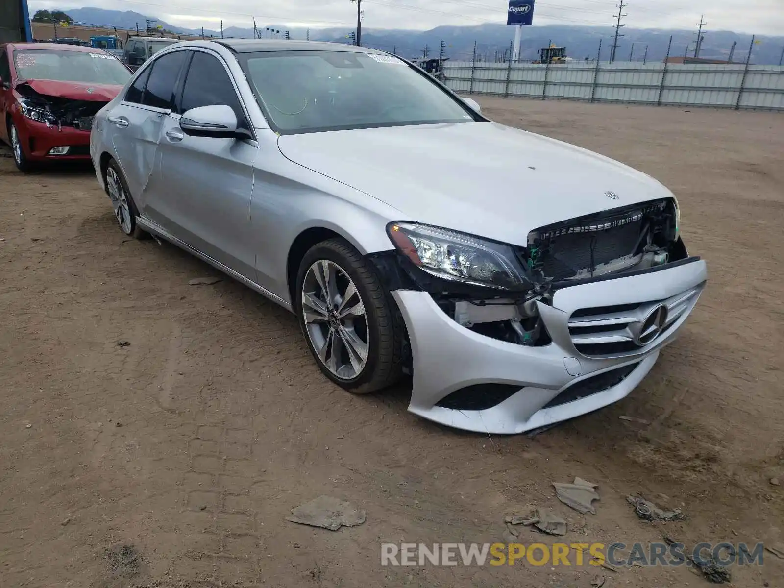 1 Photograph of a damaged car 55SWF8EB3KU293171 MERCEDES-BENZ C-CLASS 2019