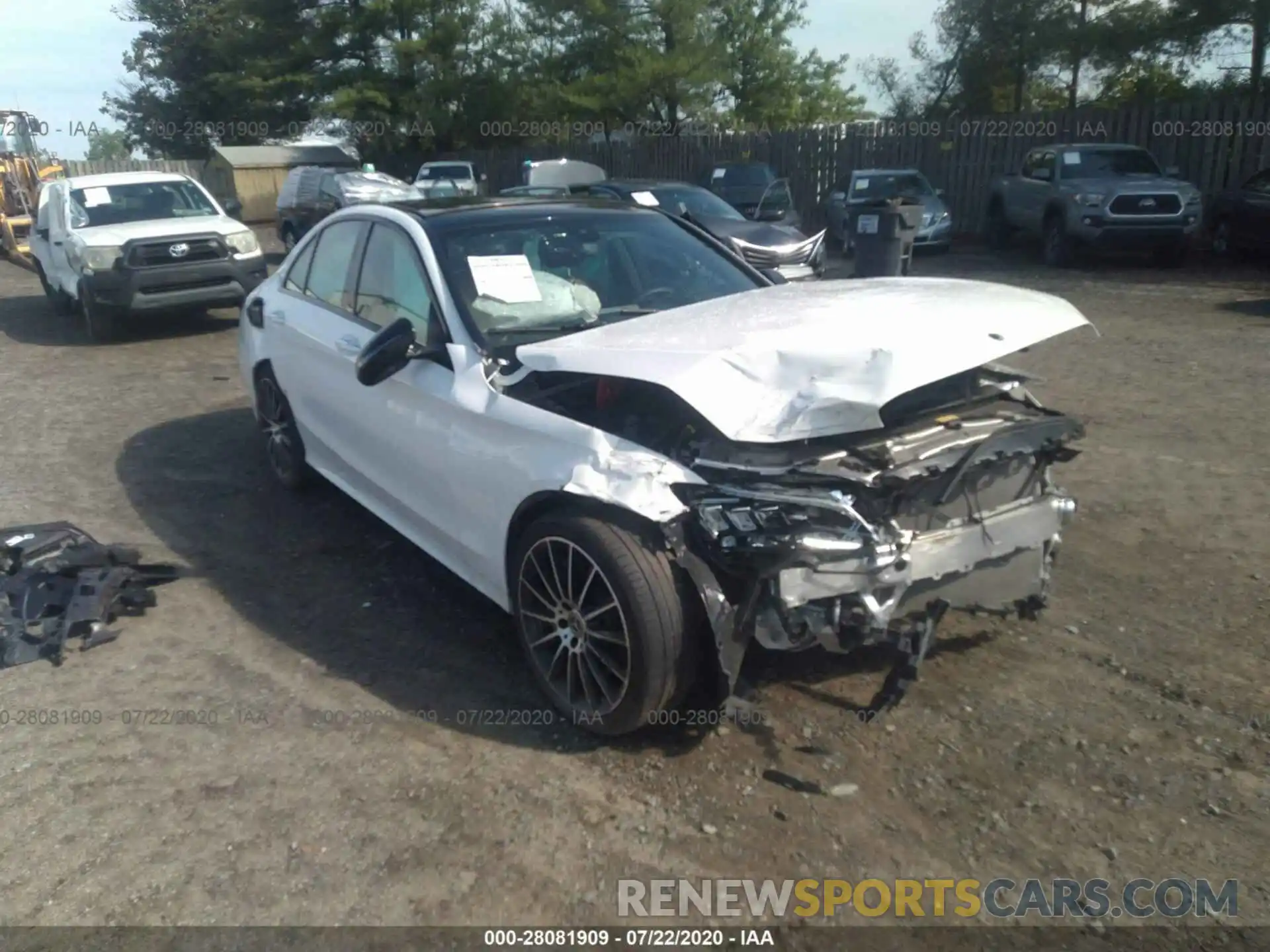 1 Photograph of a damaged car 55SWF8EB3KU305447 MERCEDES-BENZ C-CLASS 2019