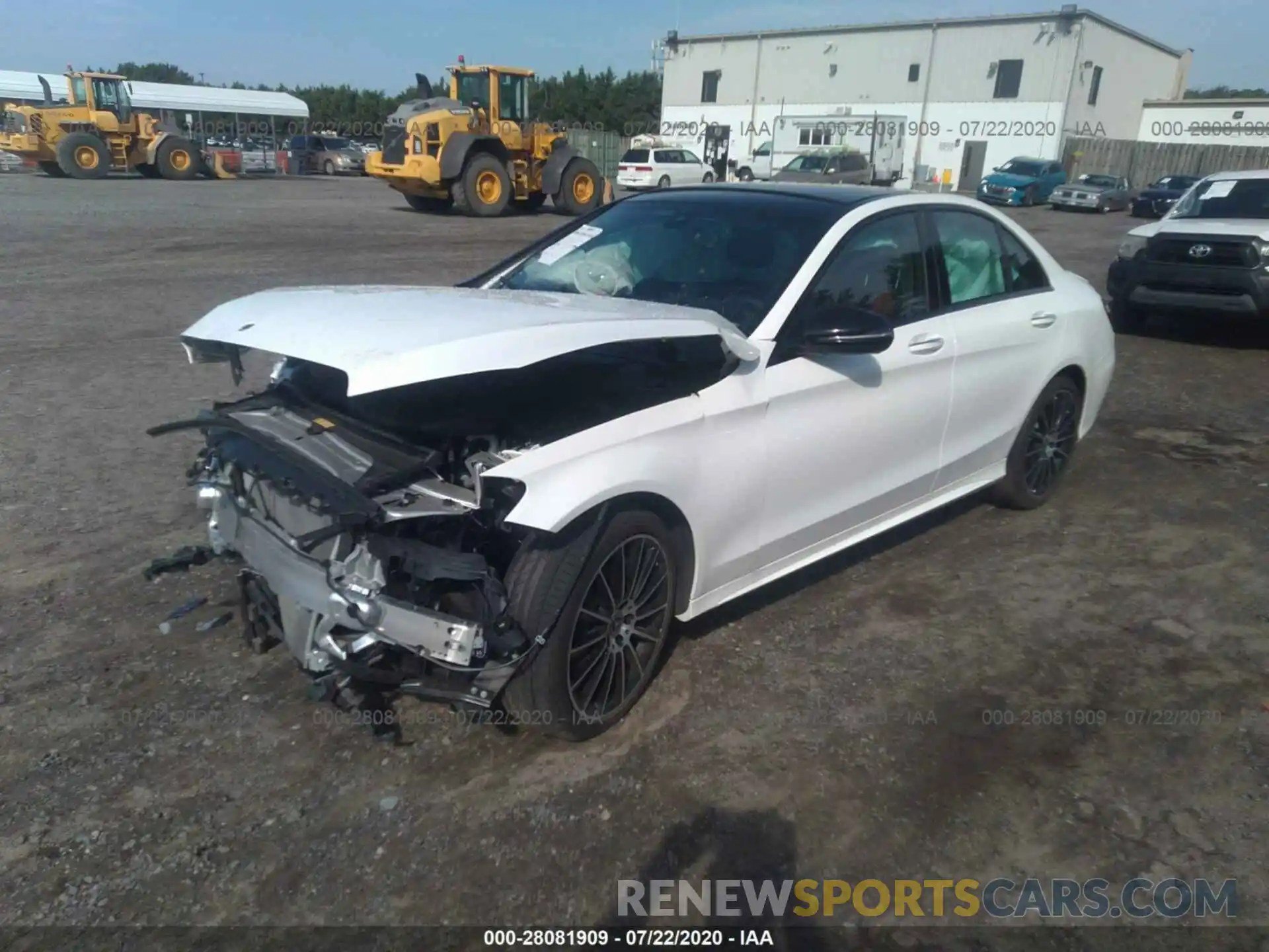 2 Photograph of a damaged car 55SWF8EB3KU305447 MERCEDES-BENZ C-CLASS 2019