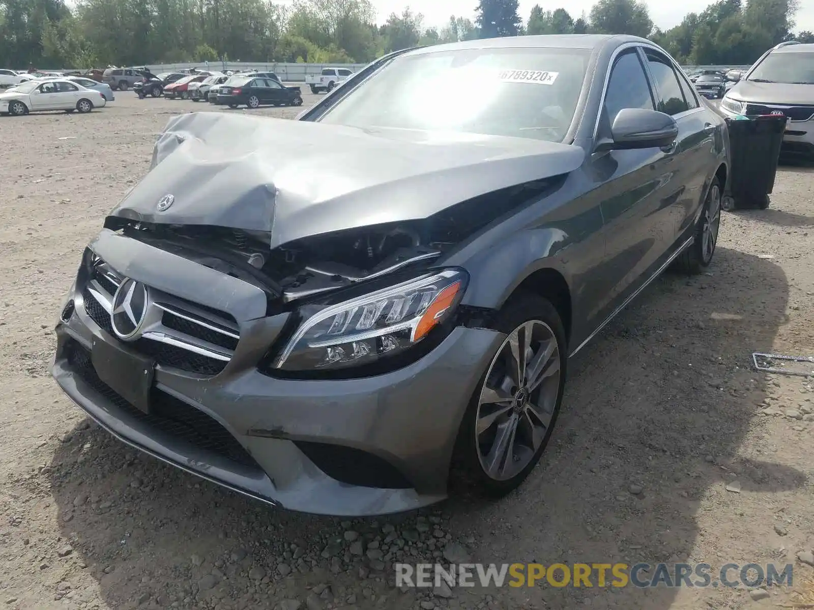 2 Photograph of a damaged car 55SWF8EB3KU306873 MERCEDES-BENZ C CLASS 2019