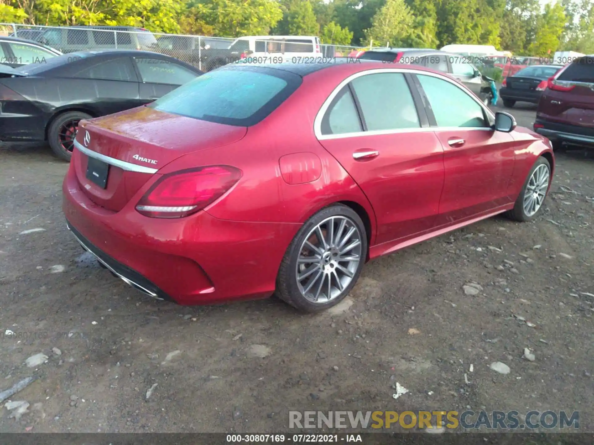 4 Photograph of a damaged car 55SWF8EB3KU308252 MERCEDES-BENZ C-CLASS 2019