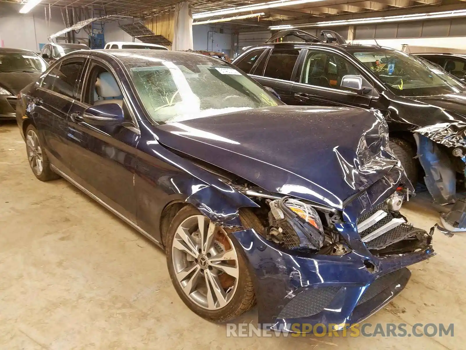 1 Photograph of a damaged car 55SWF8EB3KU309675 MERCEDES-BENZ C CLASS 2019