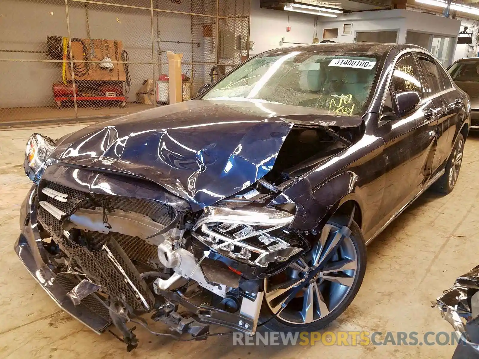 2 Photograph of a damaged car 55SWF8EB3KU309675 MERCEDES-BENZ C CLASS 2019