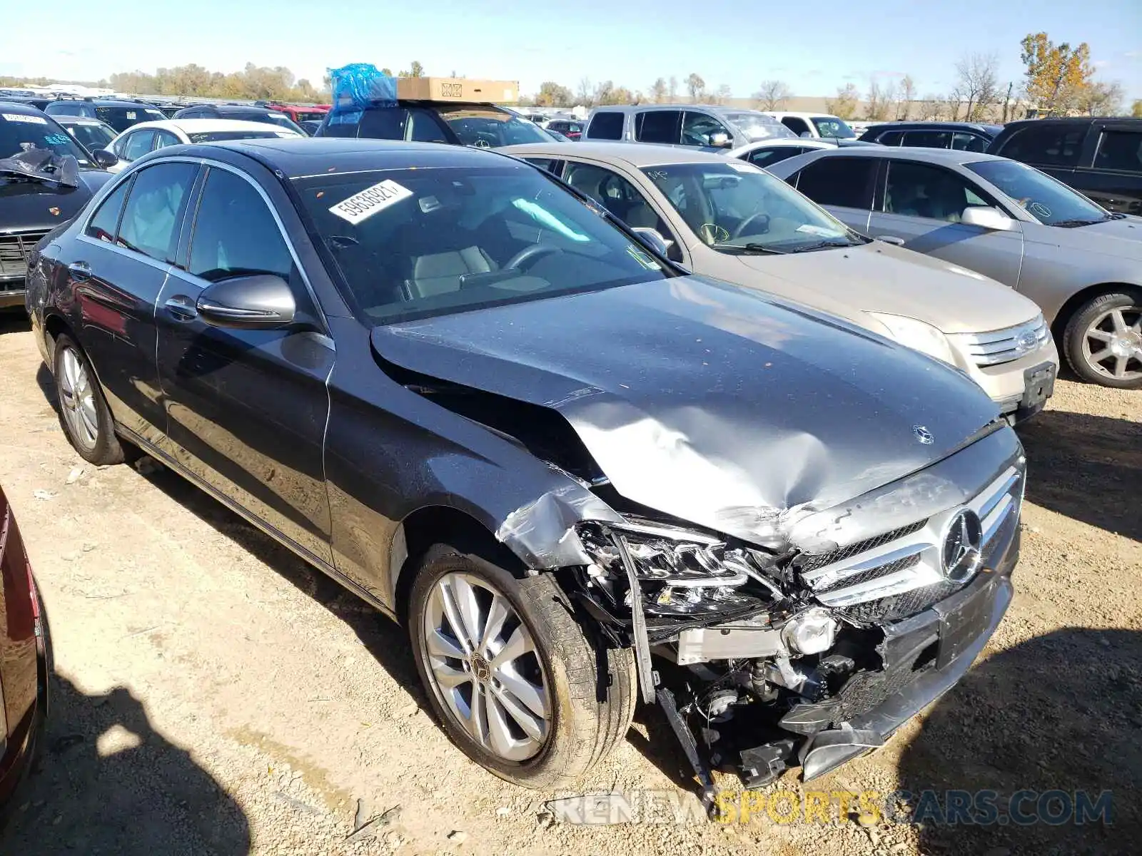 1 Photograph of a damaged car 55SWF8EB3KU313743 MERCEDES-BENZ C-CLASS 2019