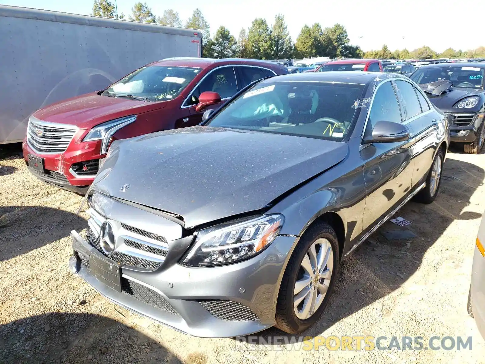 2 Photograph of a damaged car 55SWF8EB3KU313743 MERCEDES-BENZ C-CLASS 2019