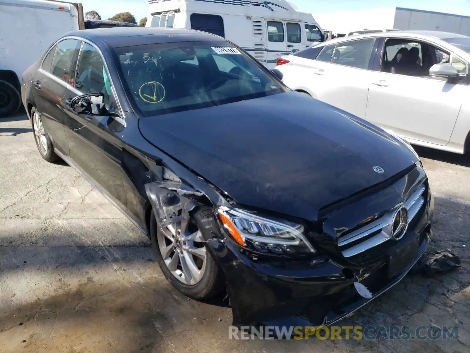 1 Photograph of a damaged car 55SWF8EB3KU315766 MERCEDES-BENZ C-CLASS 2019