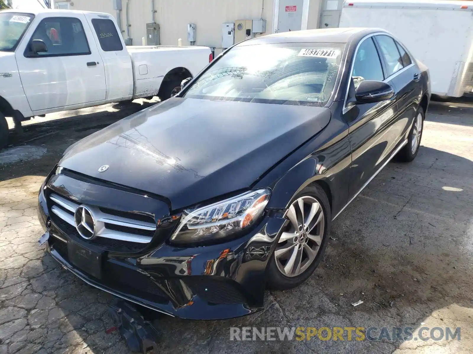 2 Photograph of a damaged car 55SWF8EB3KU315766 MERCEDES-BENZ C-CLASS 2019