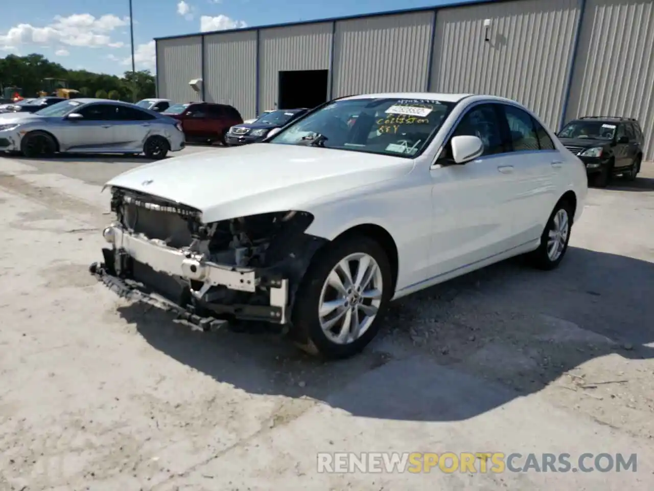 2 Photograph of a damaged car 55SWF8EB3KU319235 MERCEDES-BENZ C-CLASS 2019