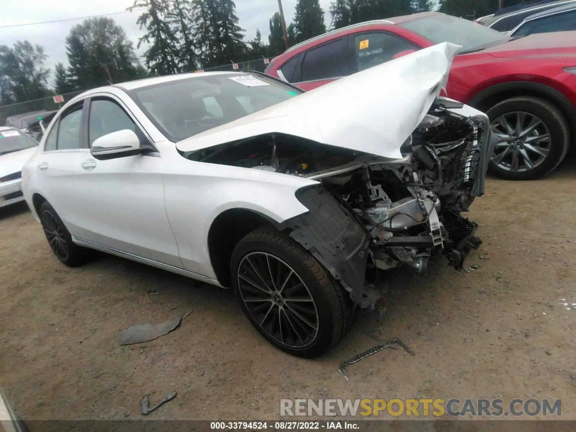 1 Photograph of a damaged car 55SWF8EB3KU319719 MERCEDES-BENZ C-CLASS 2019