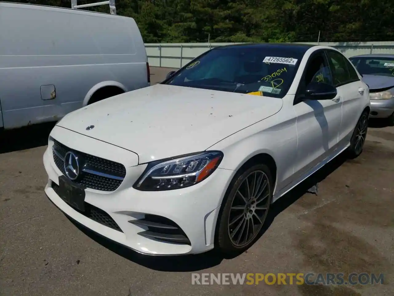 2 Photograph of a damaged car 55SWF8EB3KU320854 MERCEDES-BENZ C-CLASS 2019