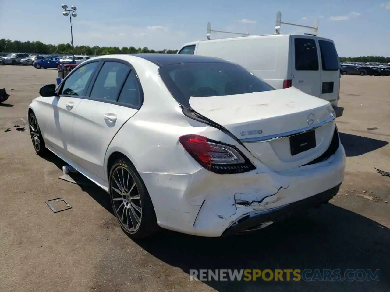 3 Photograph of a damaged car 55SWF8EB3KU320854 MERCEDES-BENZ C-CLASS 2019