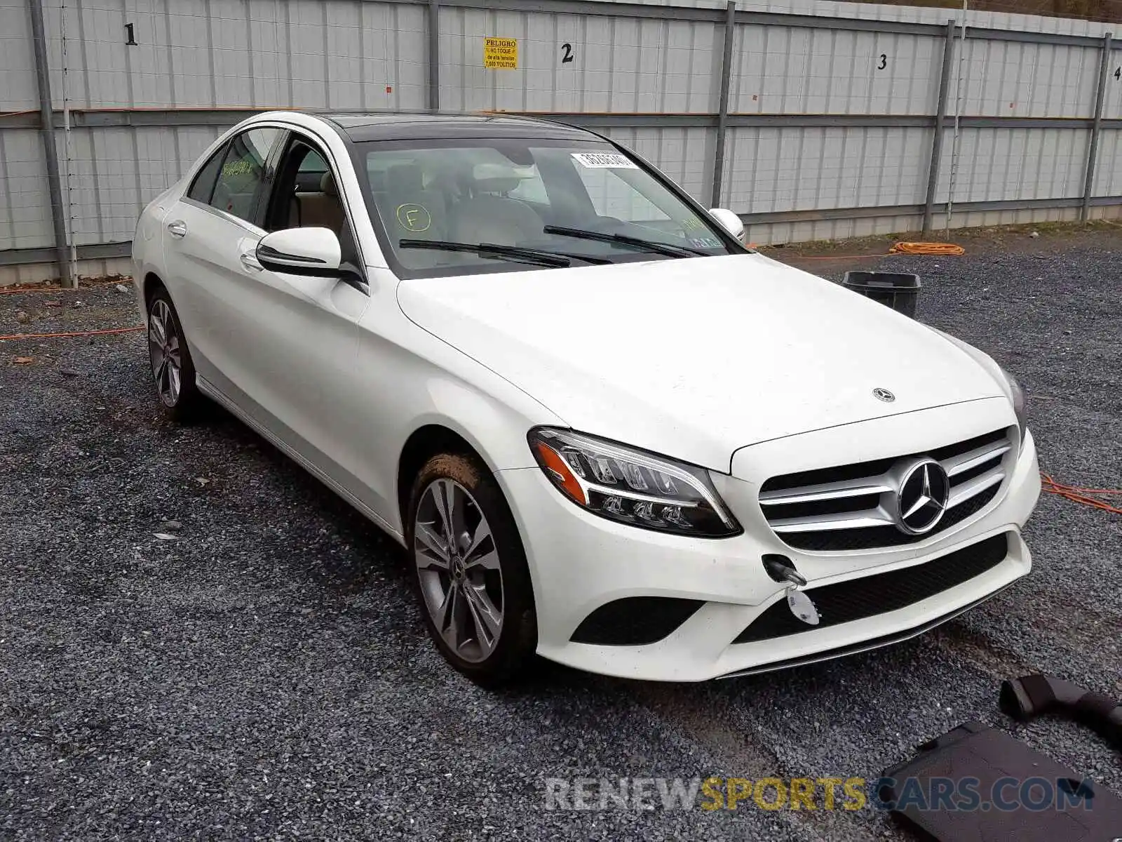 1 Photograph of a damaged car 55SWF8EB4KU285225 MERCEDES-BENZ C CLASS 2019