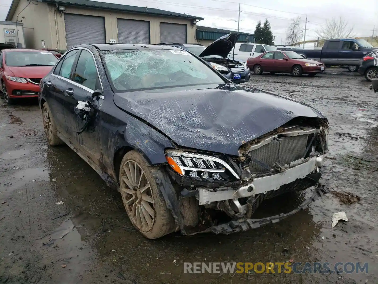 1 Photograph of a damaged car 55SWF8EB4KU296838 MERCEDES-BENZ C CLASS 2019