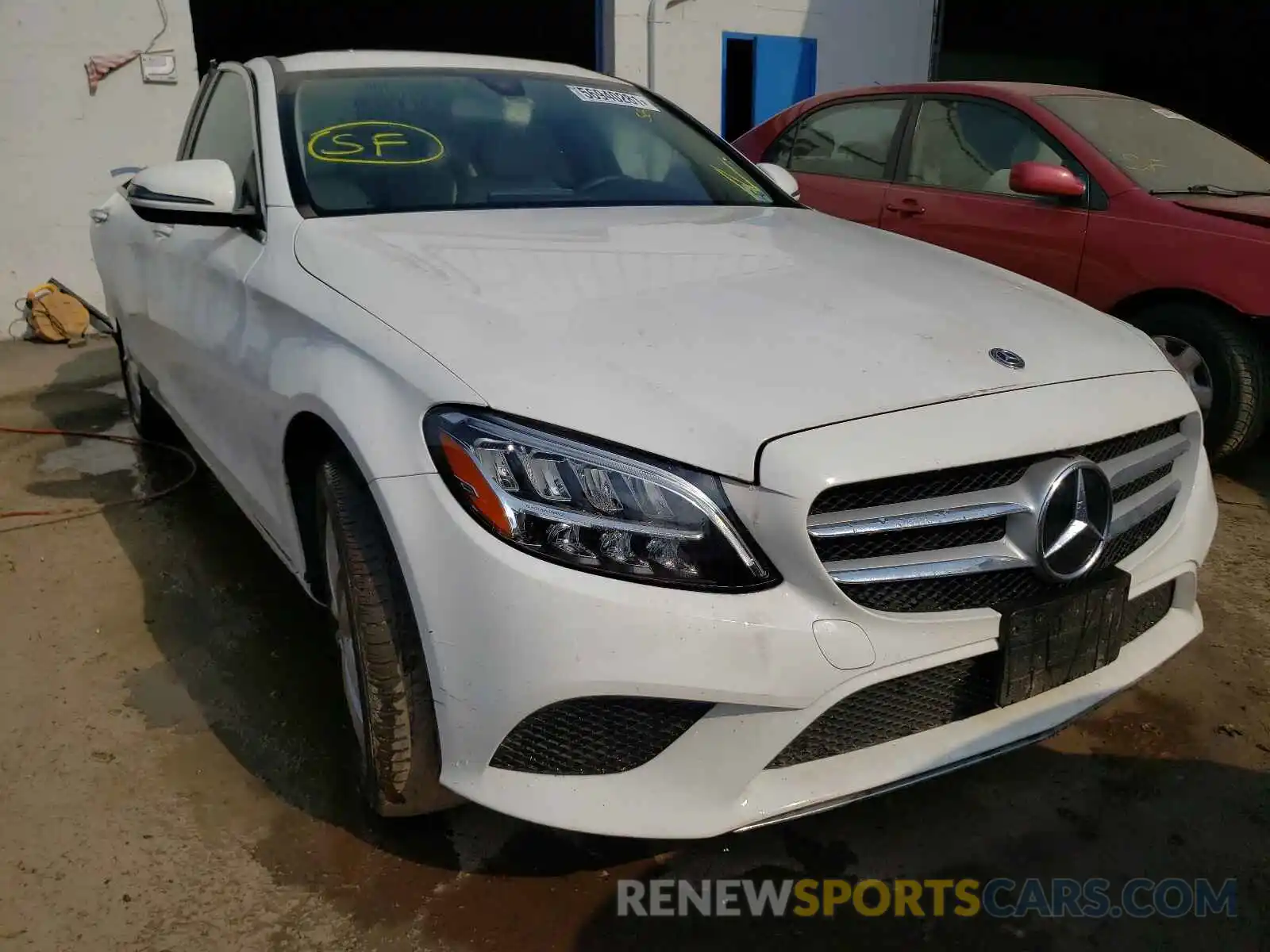 1 Photograph of a damaged car 55SWF8EB4KU300208 MERCEDES-BENZ C-CLASS 2019