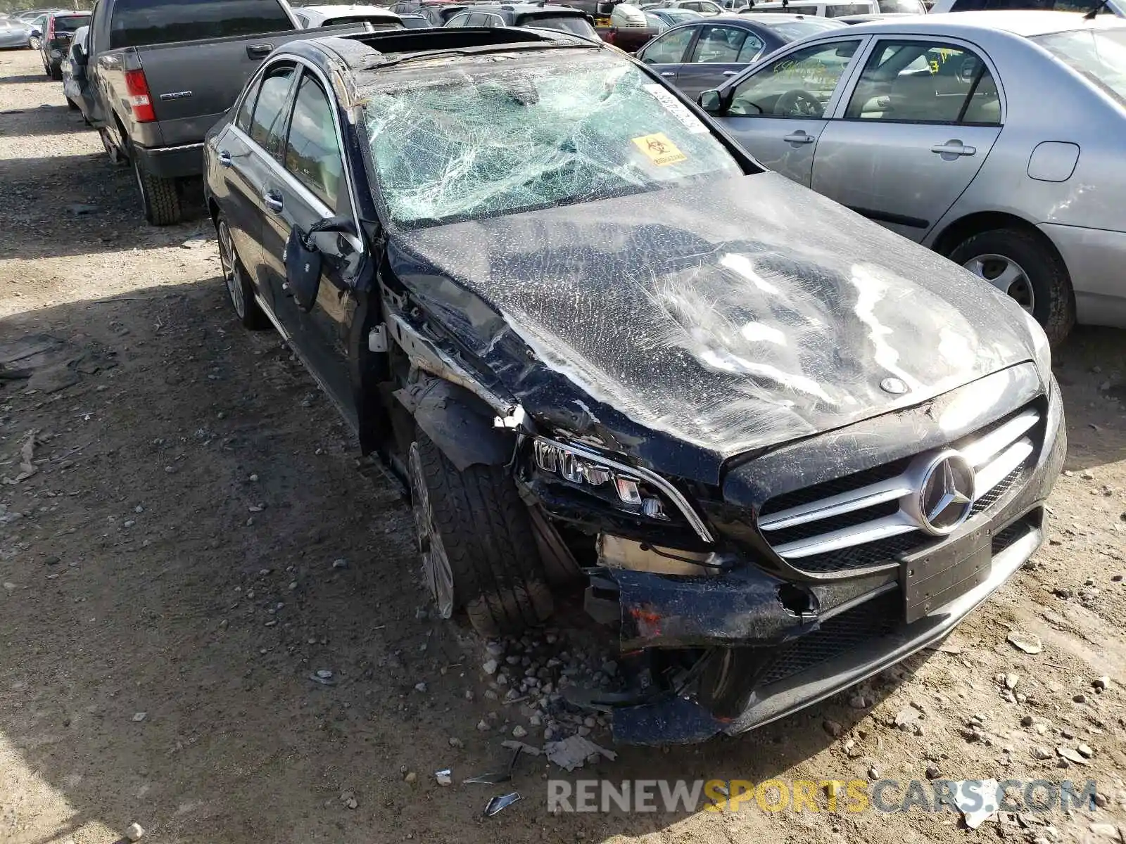 1 Photograph of a damaged car 55SWF8EB4KU305652 MERCEDES-BENZ C-CLASS 2019