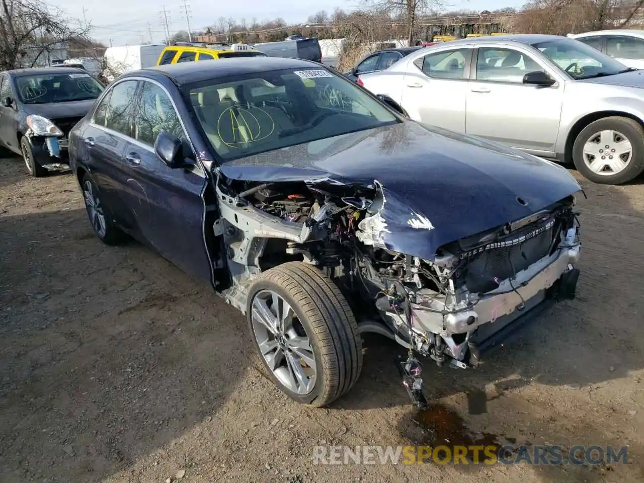 1 Photograph of a damaged car 55SWF8EB4KU305747 MERCEDES-BENZ C-CLASS 2019