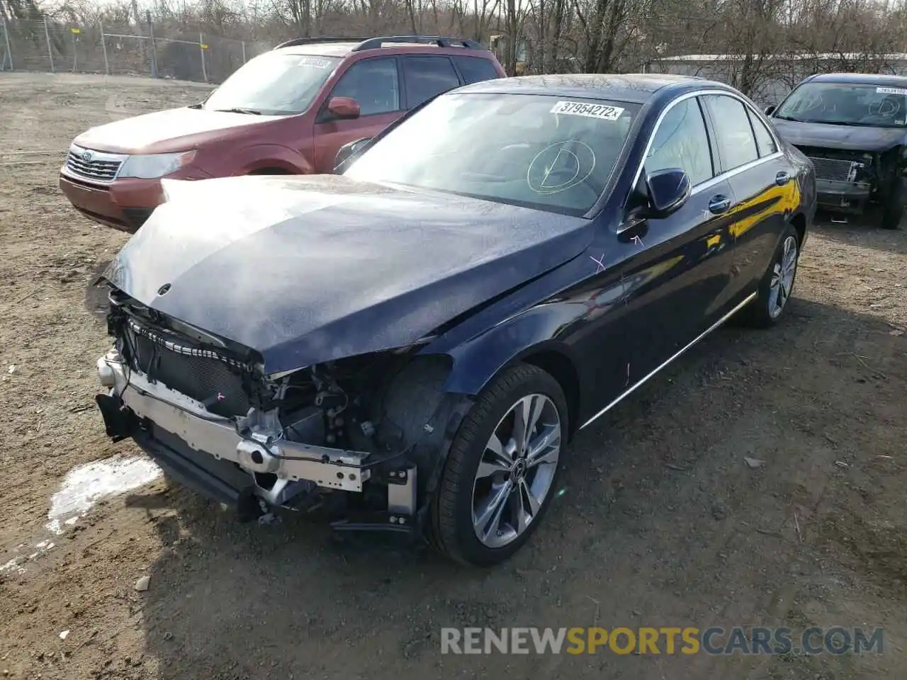 2 Photograph of a damaged car 55SWF8EB4KU305747 MERCEDES-BENZ C-CLASS 2019