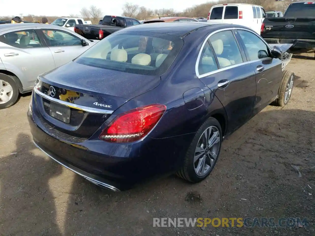 4 Photograph of a damaged car 55SWF8EB4KU305747 MERCEDES-BENZ C-CLASS 2019