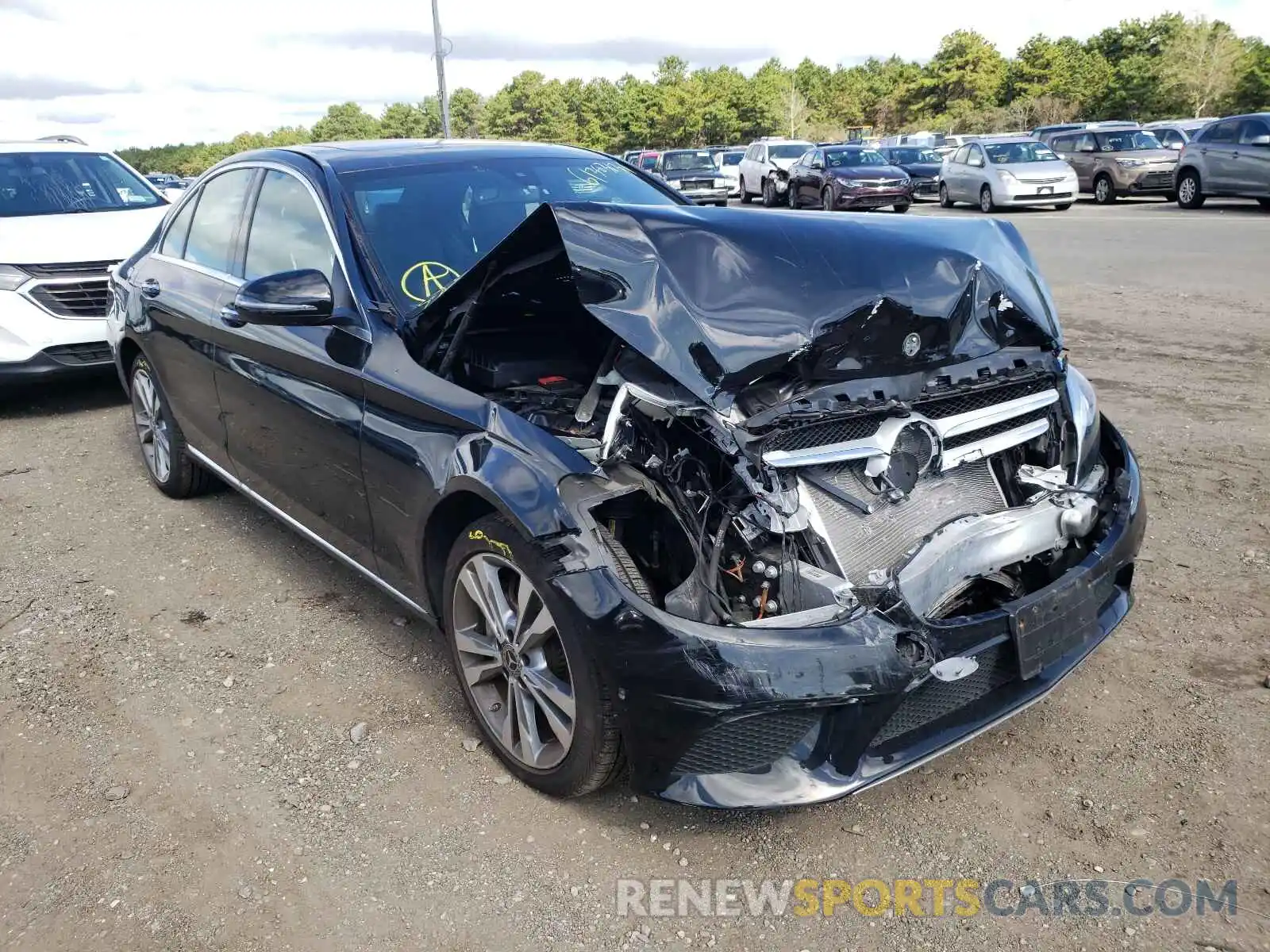 1 Photograph of a damaged car 55SWF8EB4KU306669 MERCEDES-BENZ C-CLASS 2019