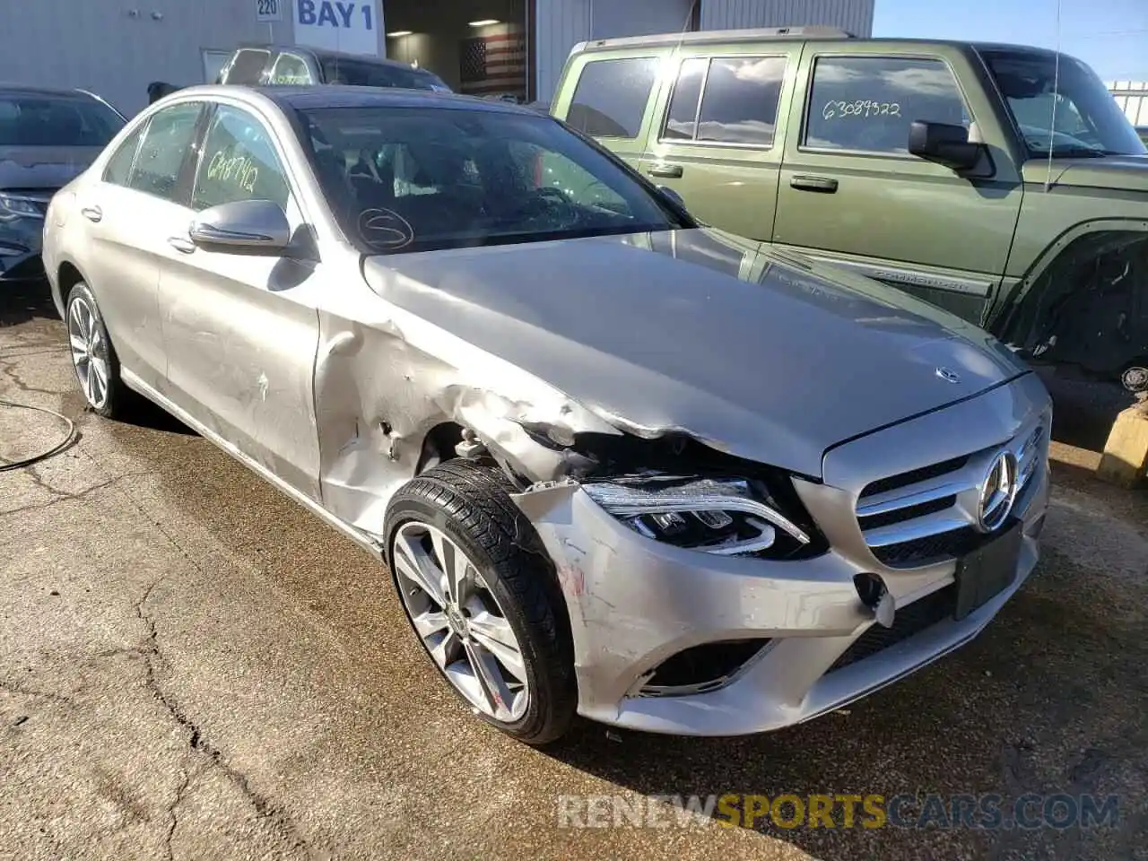 1 Photograph of a damaged car 55SWF8EB4KU310673 MERCEDES-BENZ C-CLASS 2019