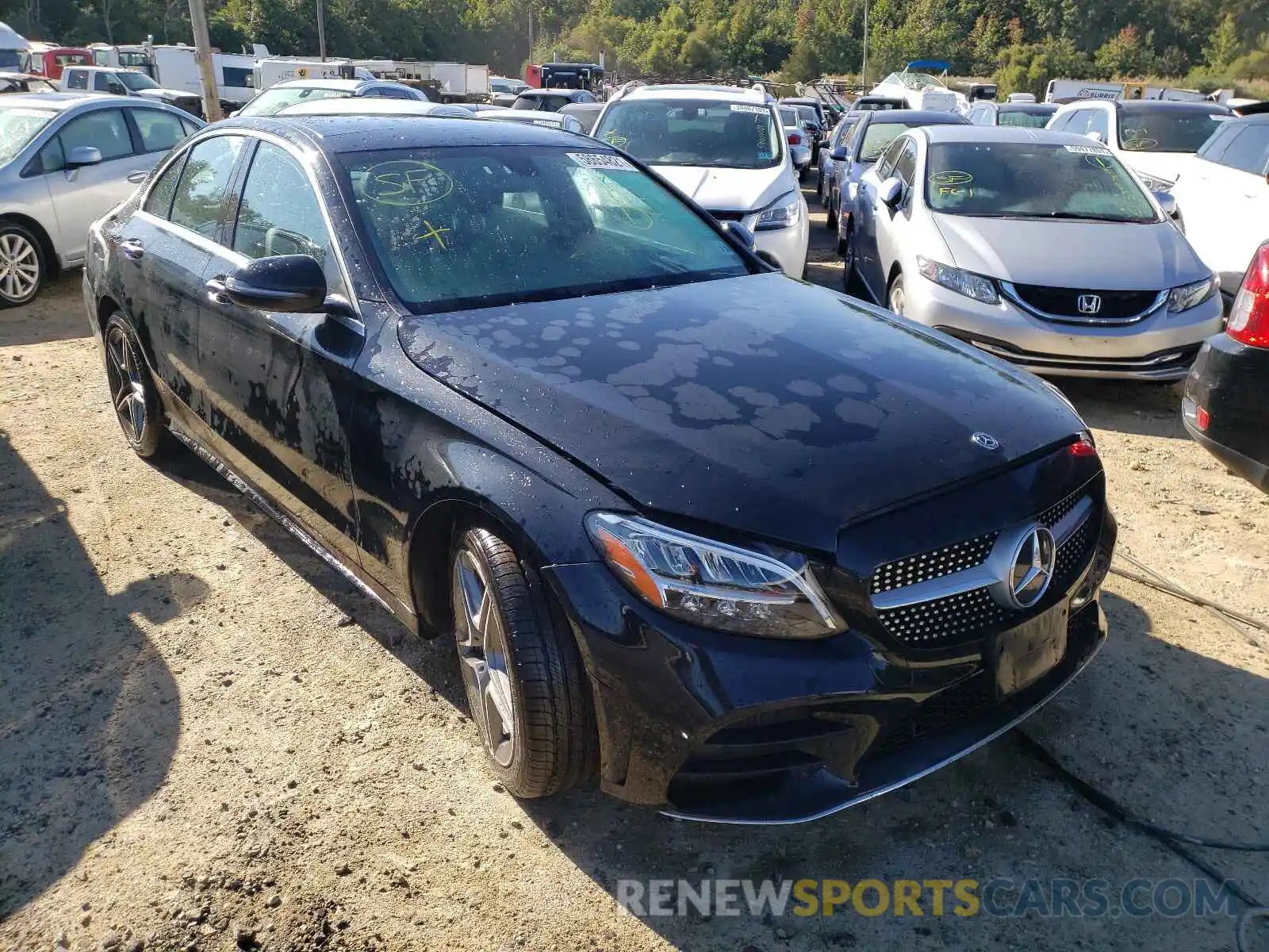 1 Photograph of a damaged car 55SWF8EB4KU311144 MERCEDES-BENZ C-CLASS 2019