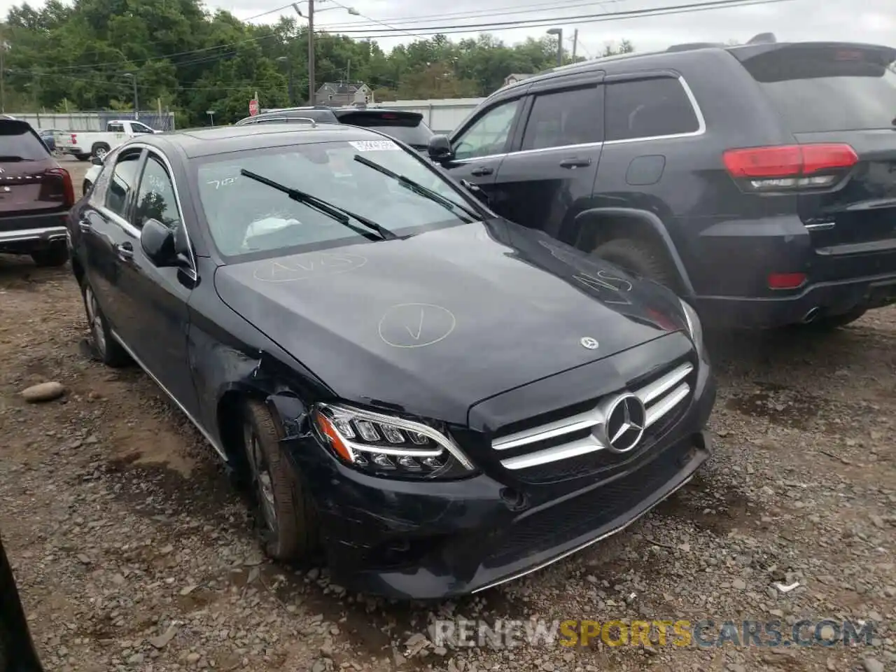 1 Photograph of a damaged car 55SWF8EB4KU312455 MERCEDES-BENZ C-CLASS 2019