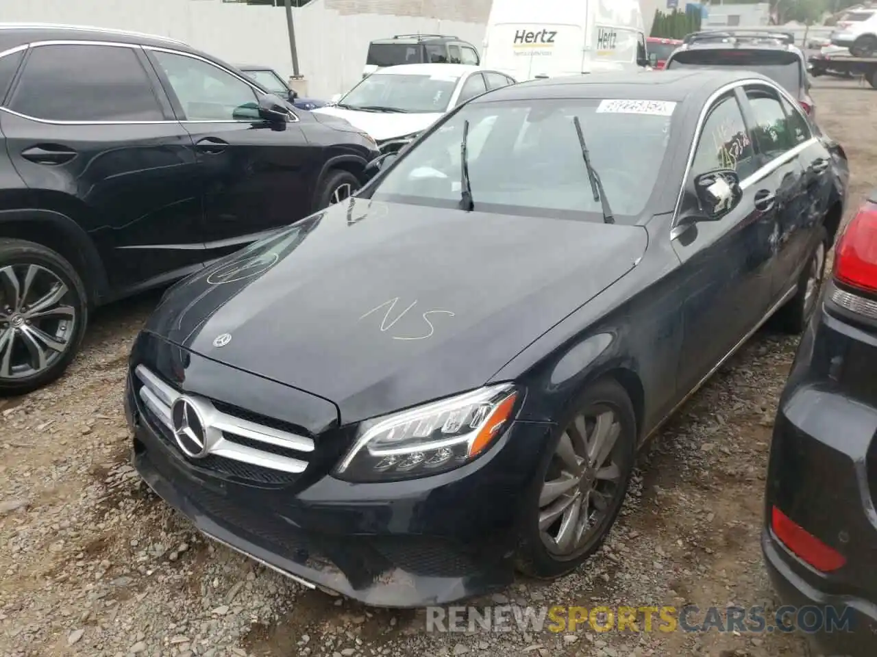 2 Photograph of a damaged car 55SWF8EB4KU312455 MERCEDES-BENZ C-CLASS 2019