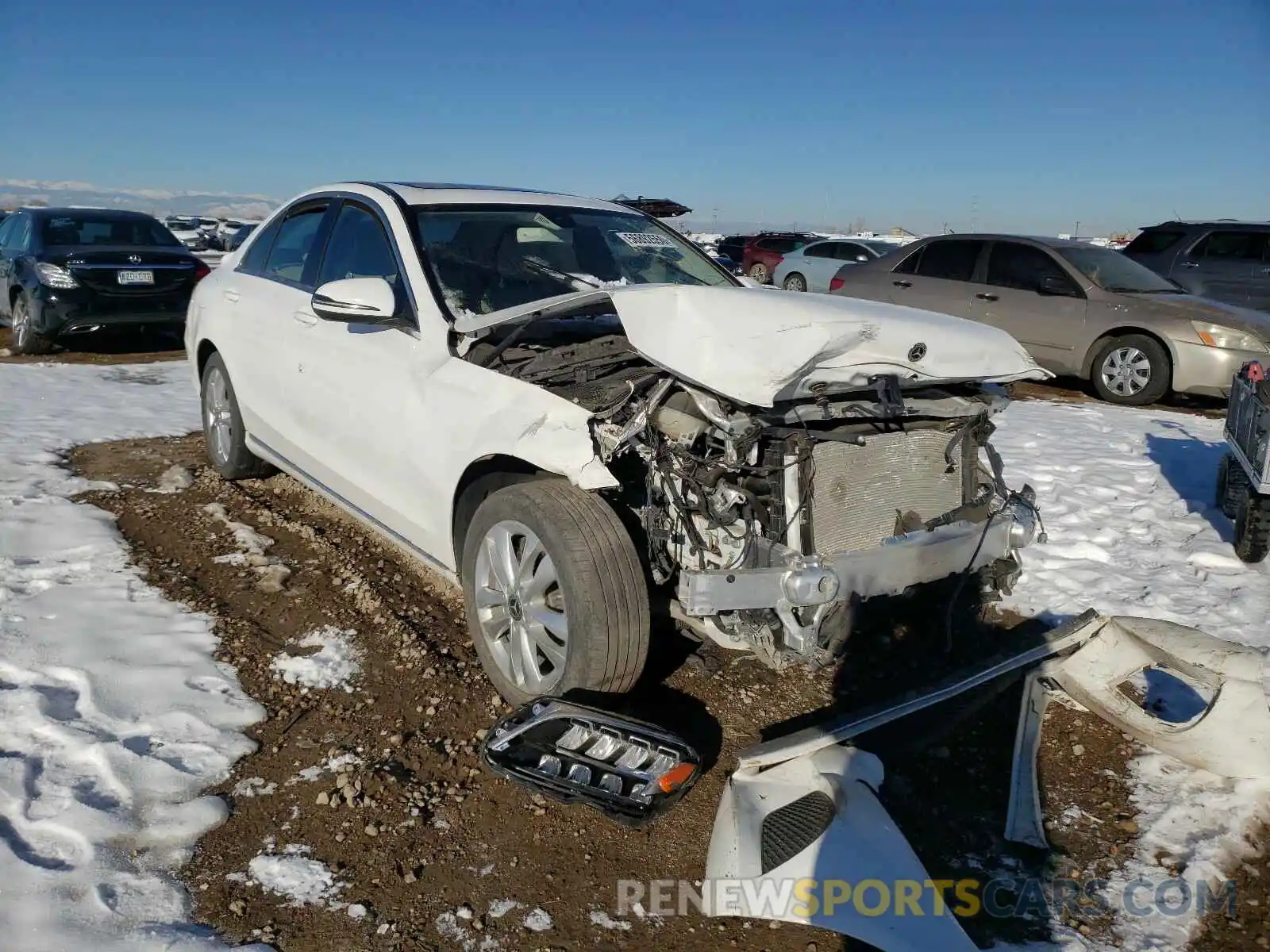 1 Photograph of a damaged car 55SWF8EB4KU312746 MERCEDES-BENZ C CLASS 2019