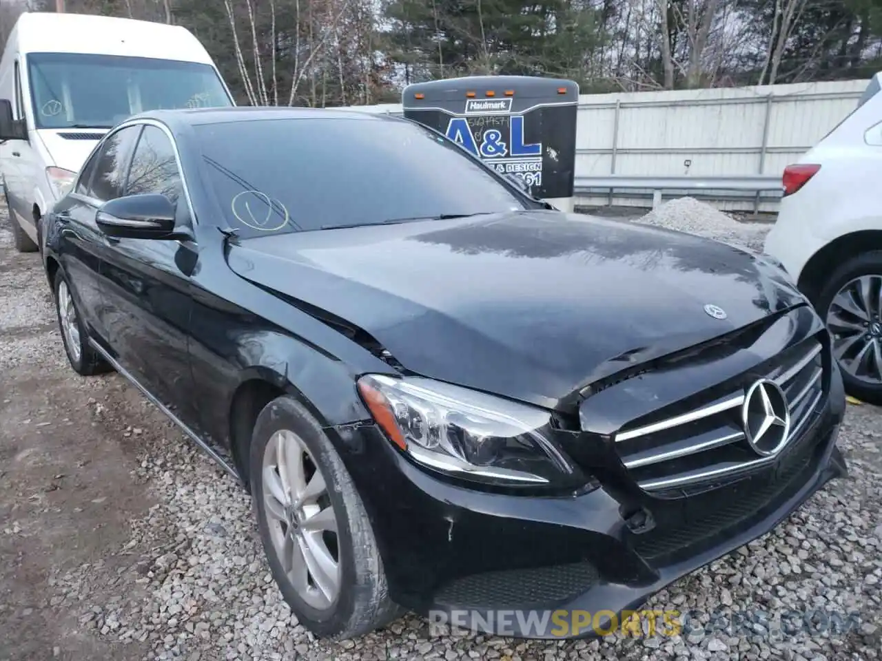 1 Photograph of a damaged car 55SWF8EB4KU315971 MERCEDES-BENZ C-CLASS 2019