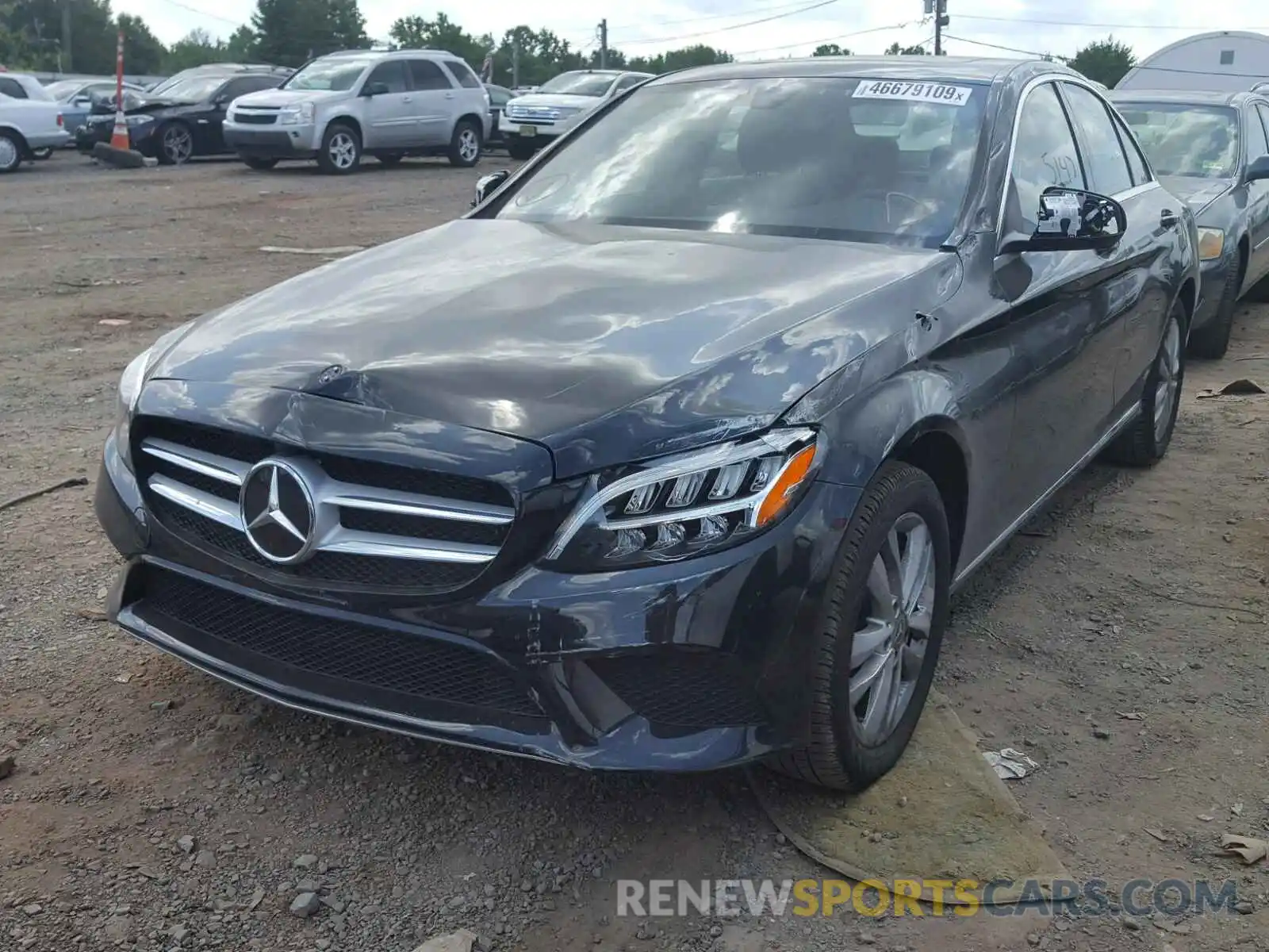 2 Photograph of a damaged car 55SWF8EB4KU316182 MERCEDES-BENZ C CLASS 2019