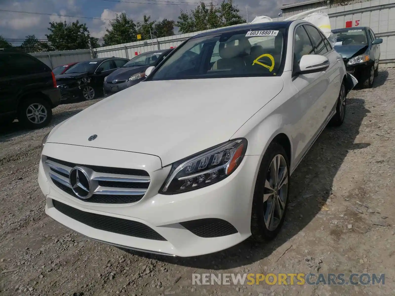 2 Photograph of a damaged car 55SWF8EB4KU317817 MERCEDES-BENZ C-CLASS 2019