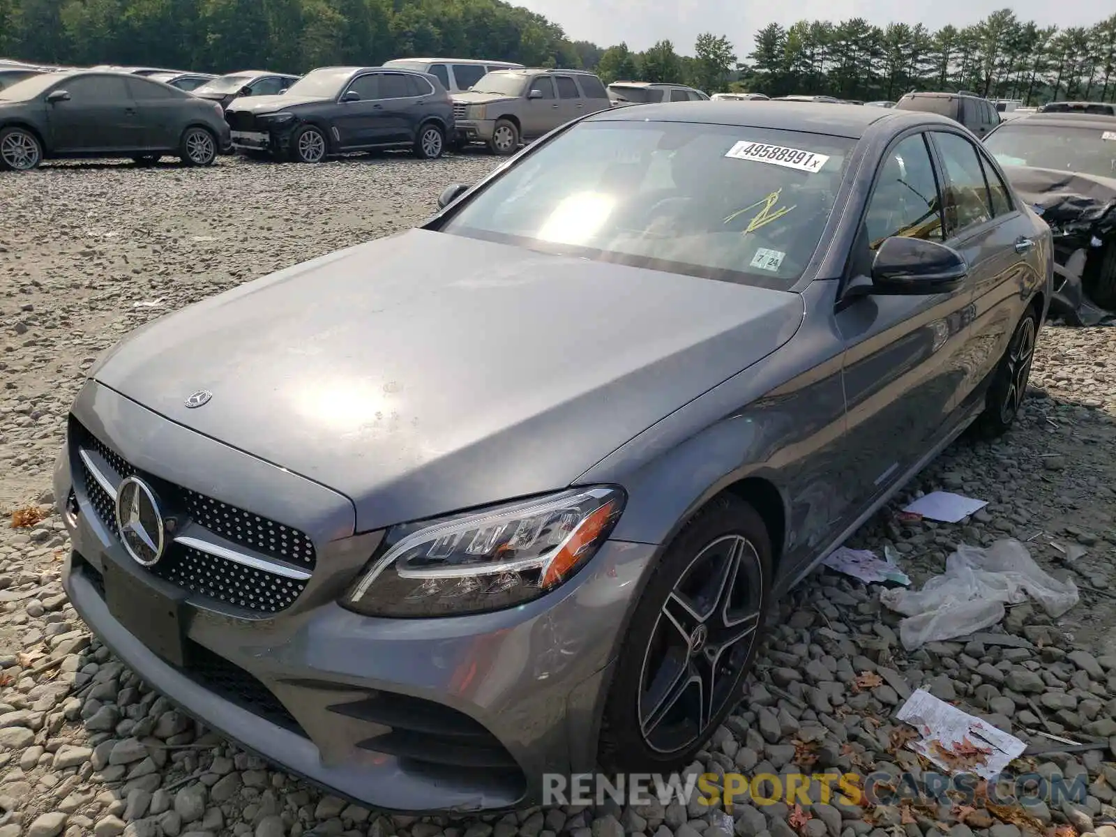 2 Photograph of a damaged car 55SWF8EB4KU322659 MERCEDES-BENZ C-CLASS 2019