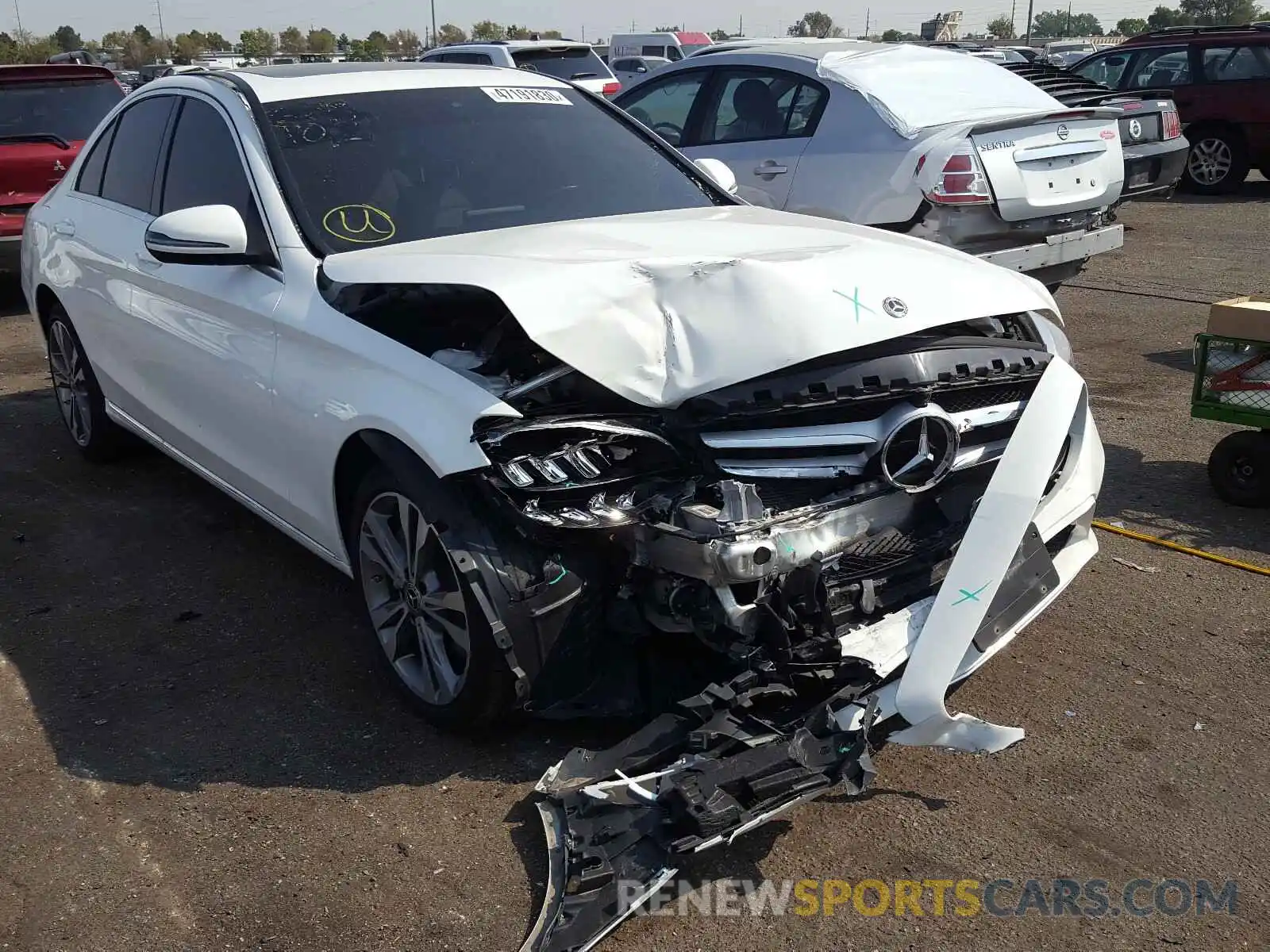 1 Photograph of a damaged car 55SWF8EB5KU286111 MERCEDES-BENZ C CLASS 2019