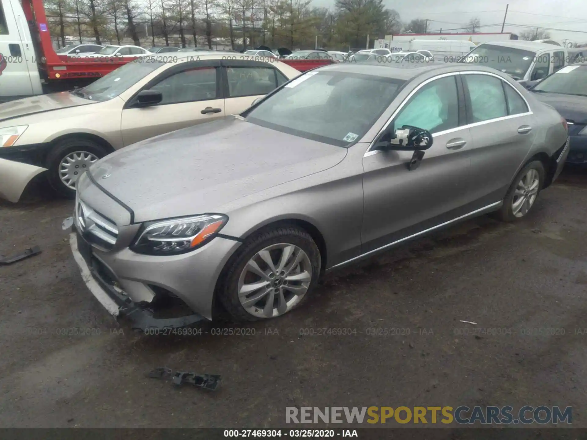 2 Photograph of a damaged car 55SWF8EB5KU286237 MERCEDES-BENZ C-CLASS 2019