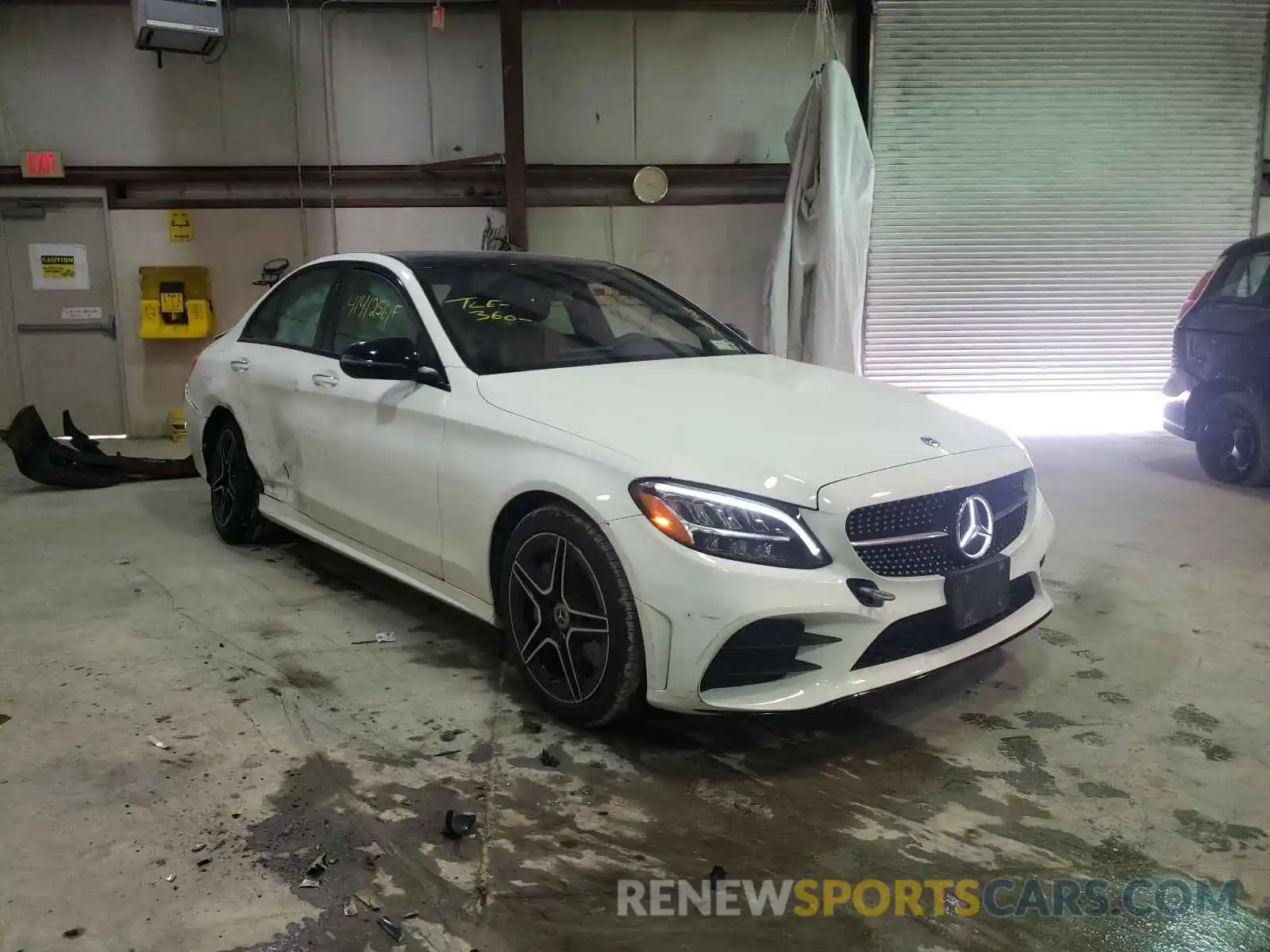 1 Photograph of a damaged car 55SWF8EB5KU292832 MERCEDES-BENZ C CLASS 2019