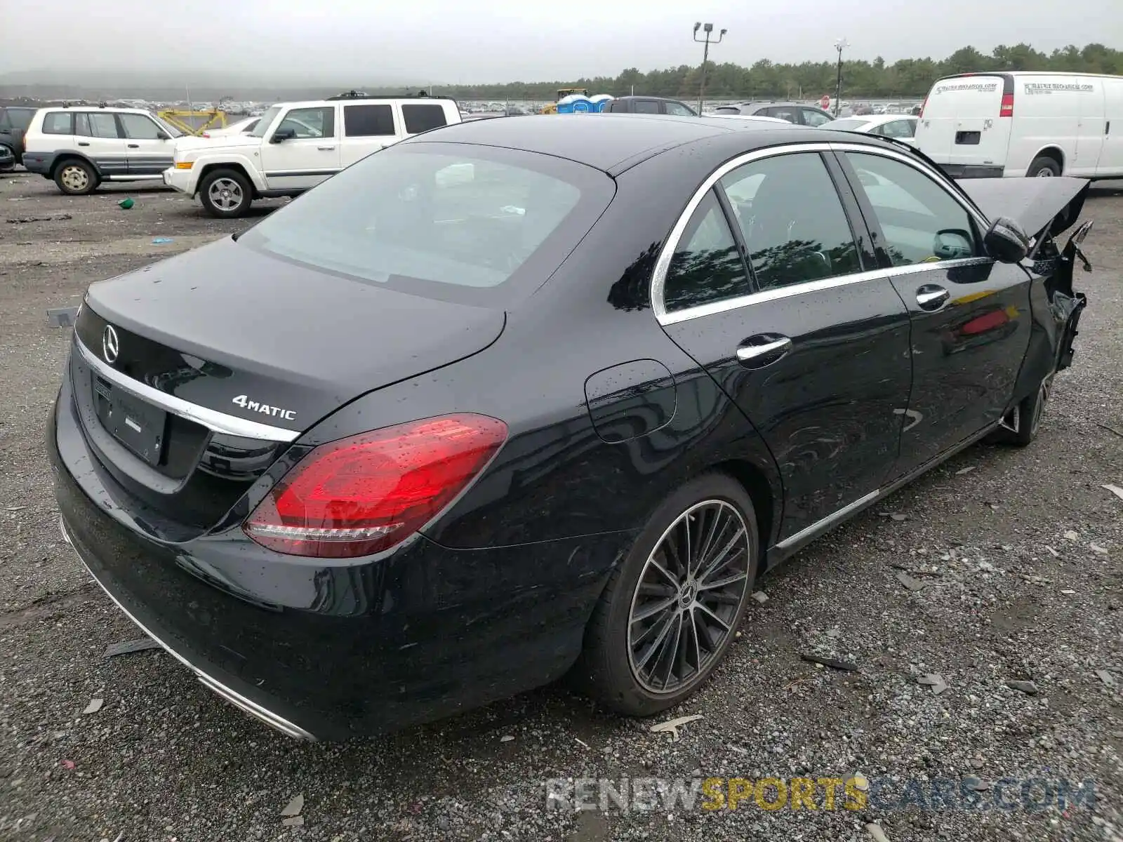 4 Фотография поврежденного автомобиля 55SWF8EB5KU297187 MERCEDES-BENZ C CLASS 2019