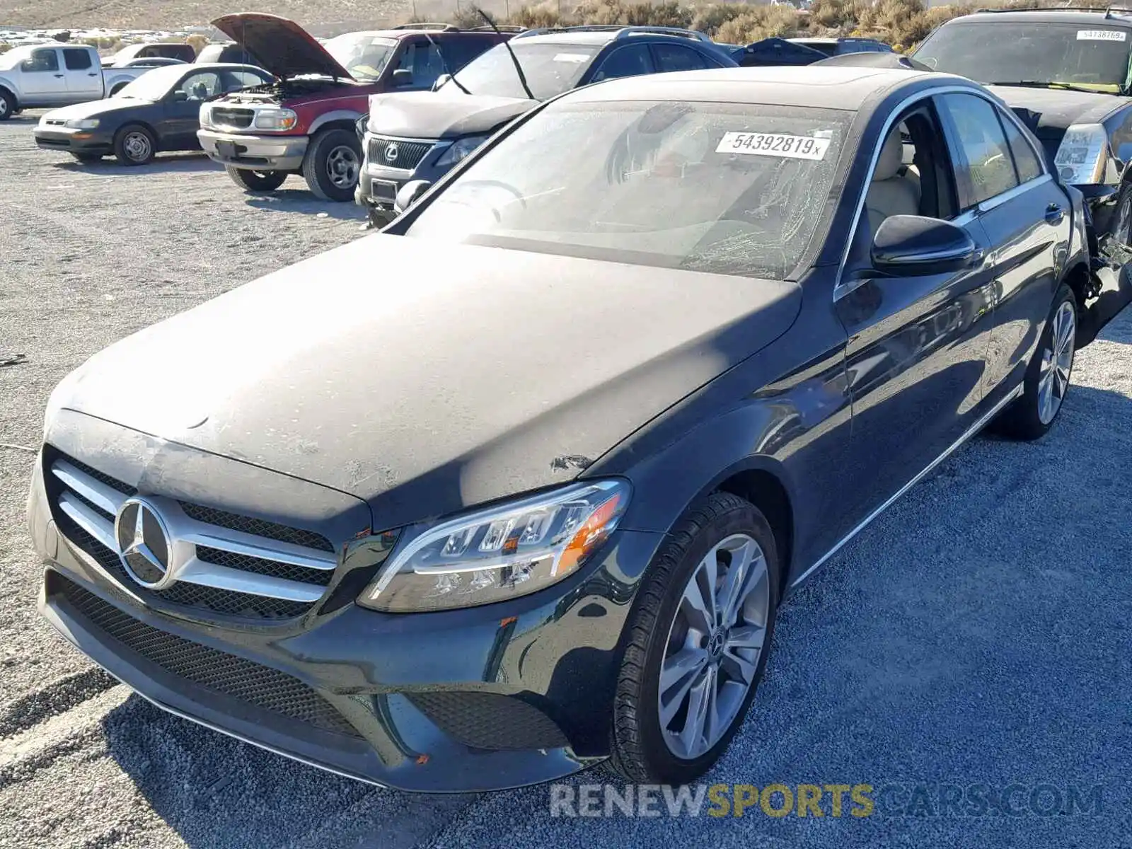 2 Photograph of a damaged car 55SWF8EB5KU299599 MERCEDES-BENZ C CLASS 2019