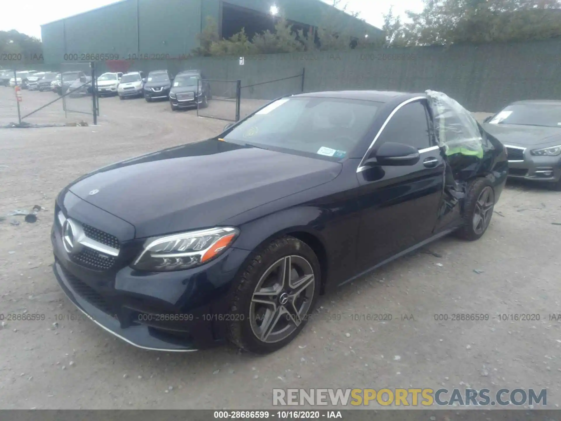 2 Photograph of a damaged car 55SWF8EB5KU300637 MERCEDES-BENZ C-CLASS 2019