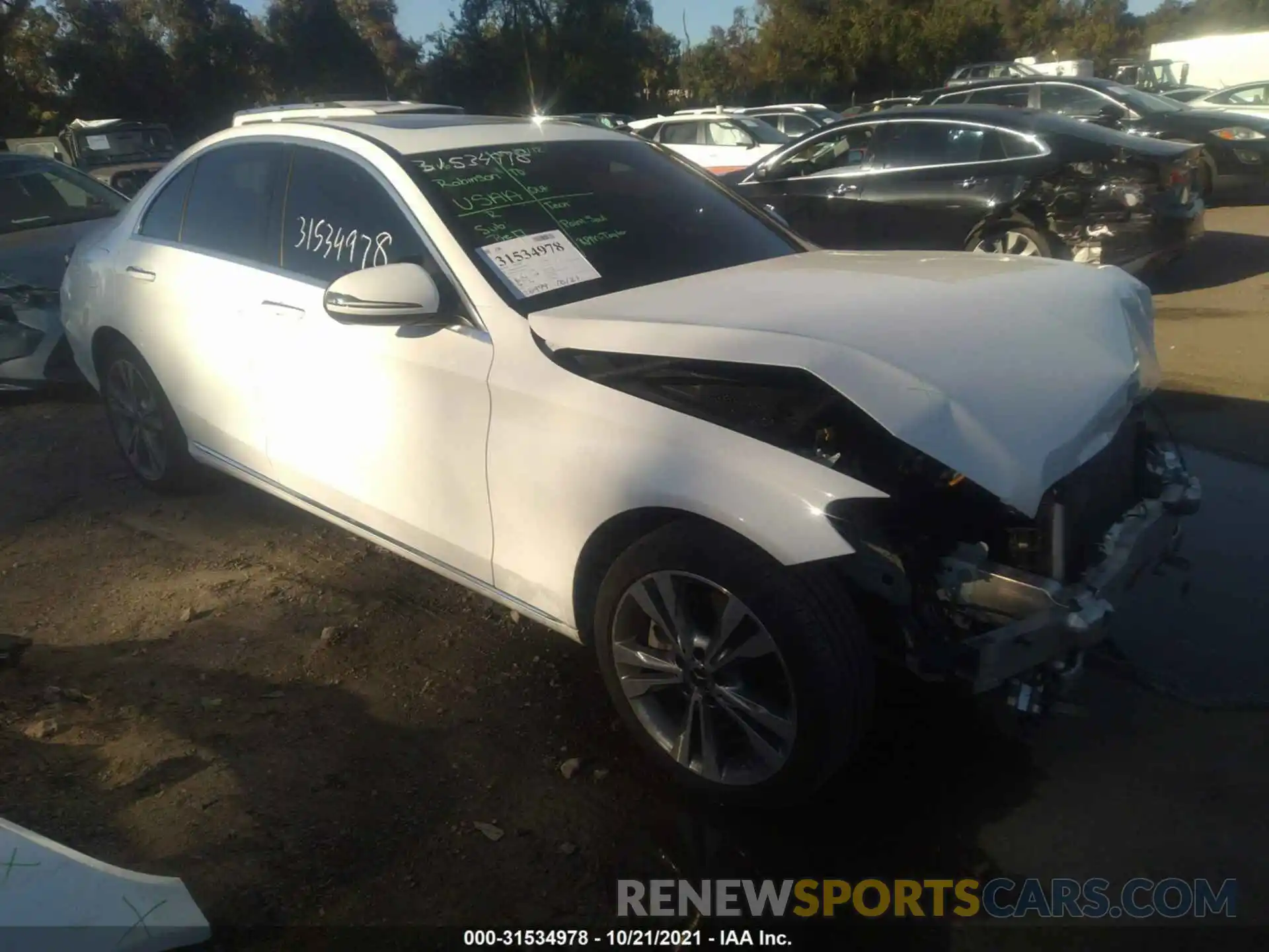 1 Photograph of a damaged car 55SWF8EB5KU305613 MERCEDES-BENZ C-CLASS 2019