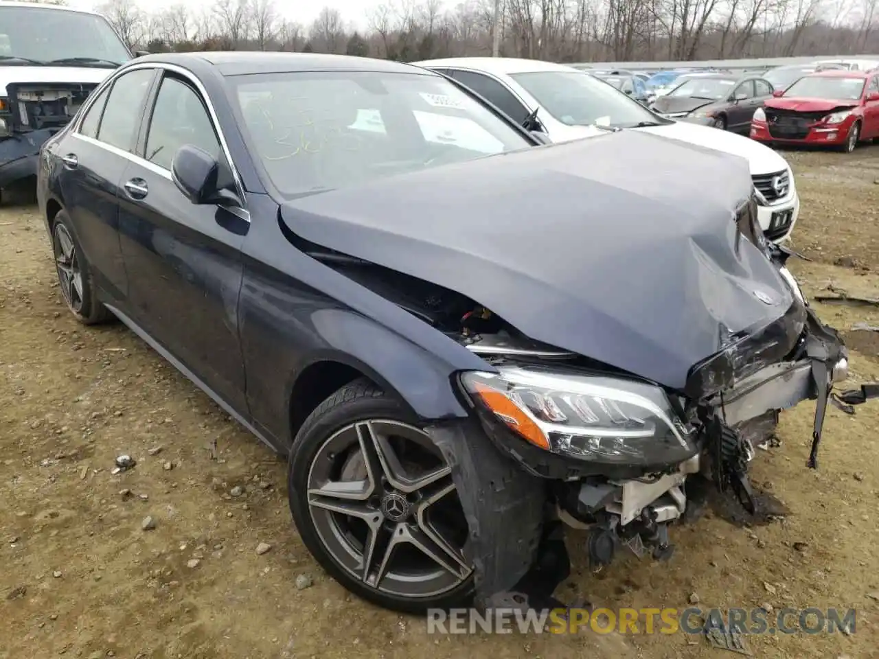 1 Photograph of a damaged car 55SWF8EB5KU305692 MERCEDES-BENZ C-CLASS 2019