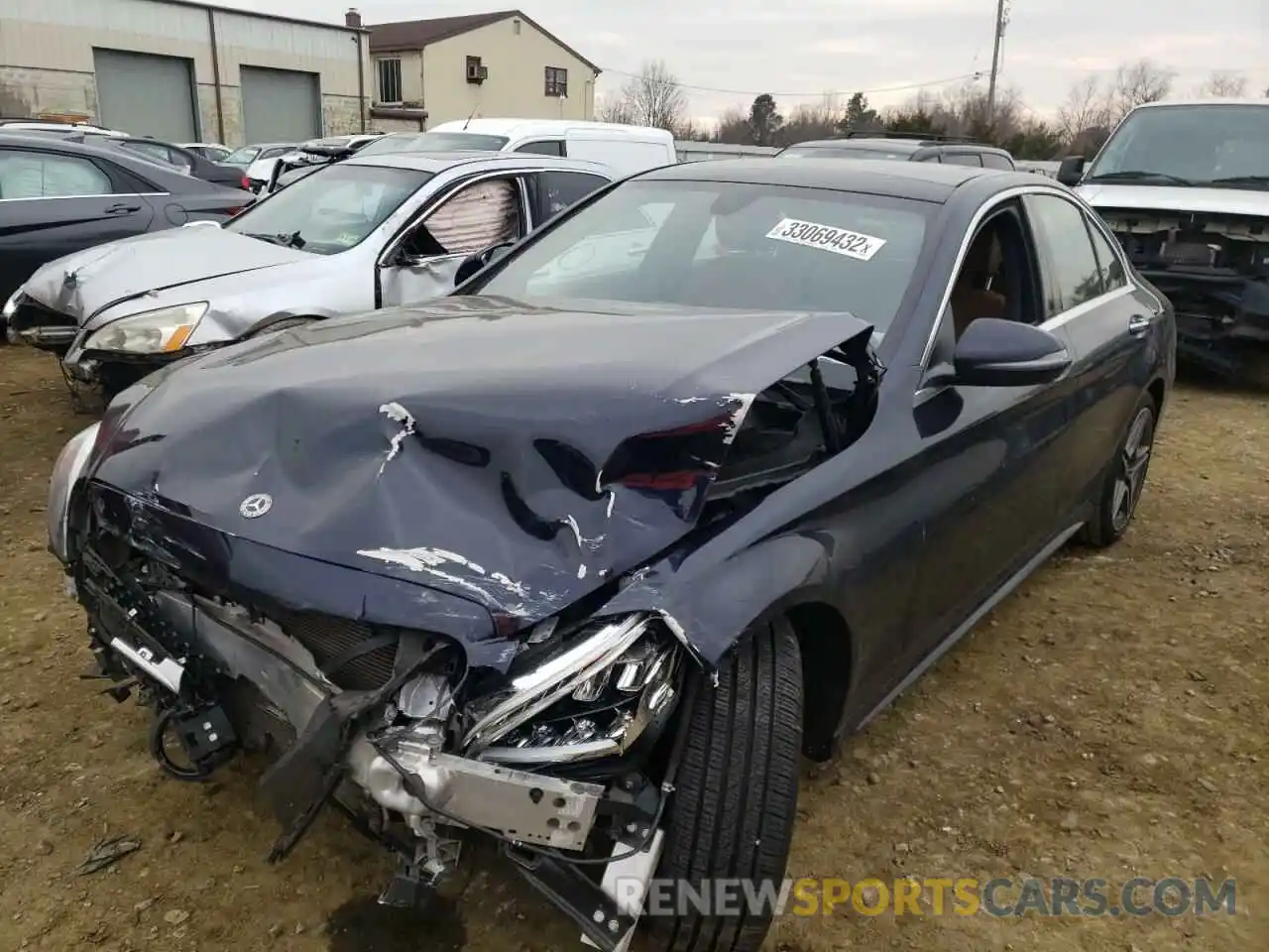 2 Photograph of a damaged car 55SWF8EB5KU305692 MERCEDES-BENZ C-CLASS 2019