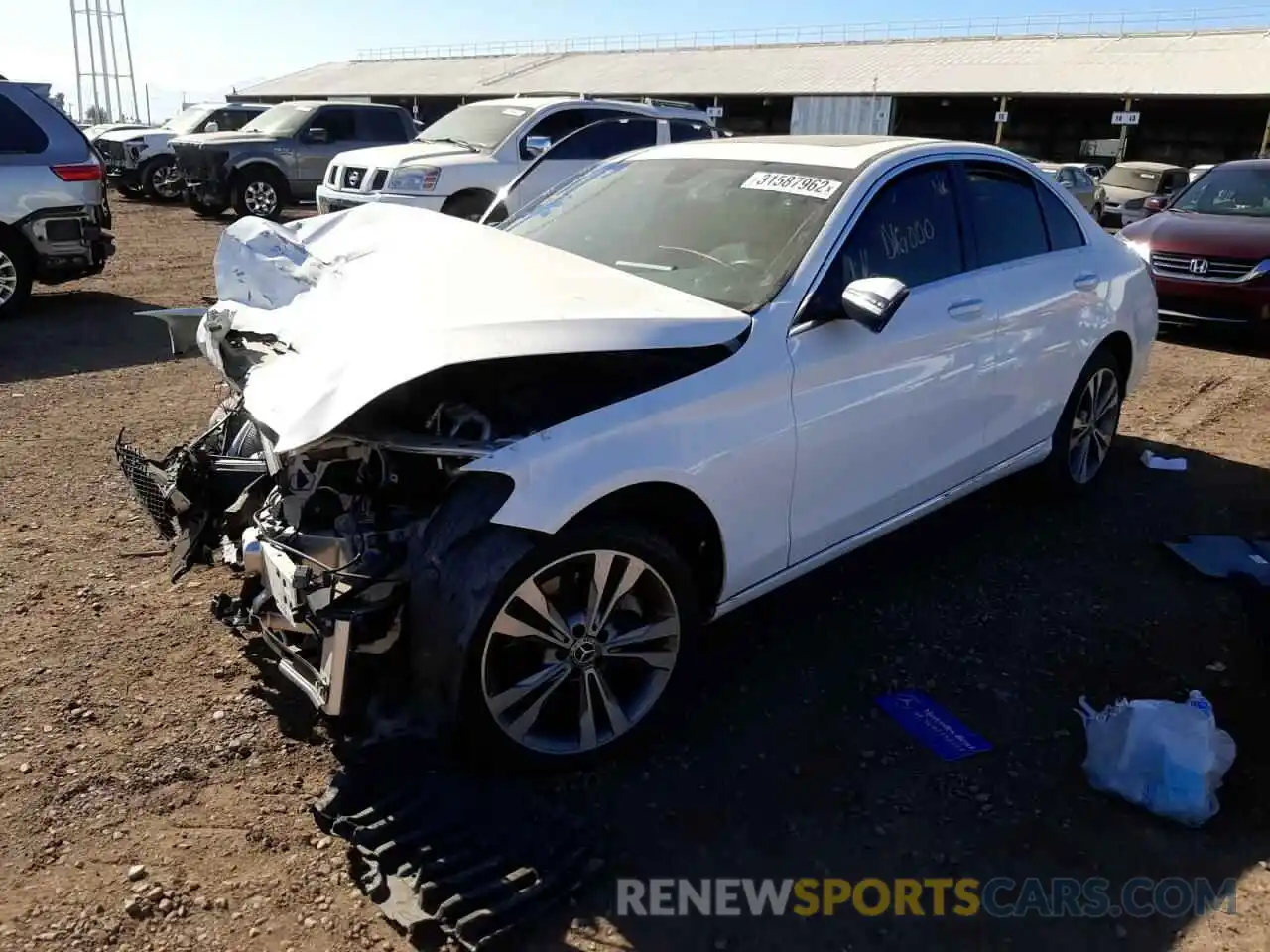 2 Photograph of a damaged car 55SWF8EB5KU310858 MERCEDES-BENZ C-CLASS 2019