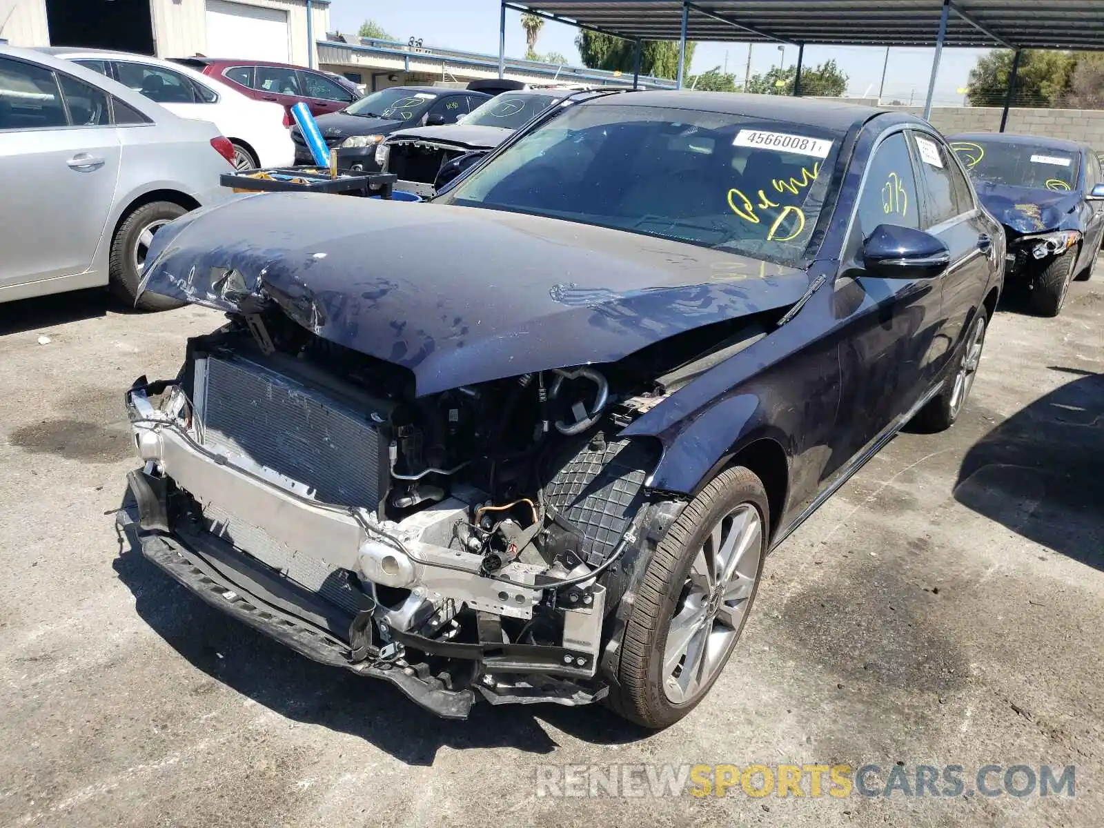 2 Photograph of a damaged car 55SWF8EB5KU315817 MERCEDES-BENZ C-CLASS 2019