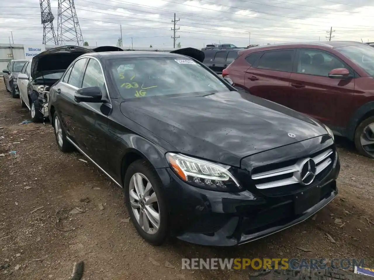 1 Photograph of a damaged car 55SWF8EB5KU316126 MERCEDES-BENZ C-CLASS 2019