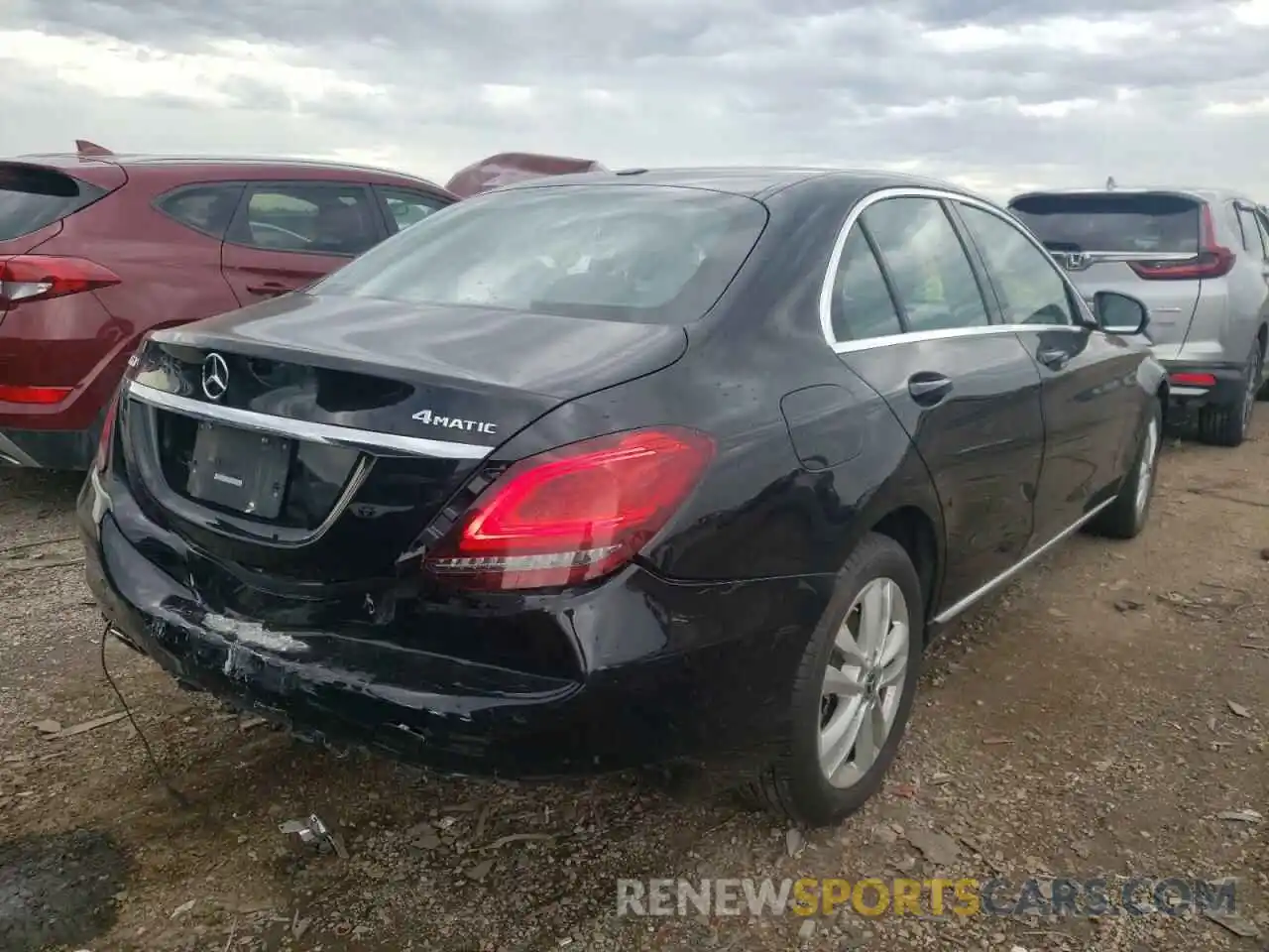 4 Фотография поврежденного автомобиля 55SWF8EB5KU316126 MERCEDES-BENZ C-CLASS 2019