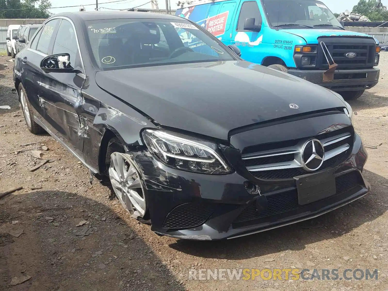 1 Photograph of a damaged car 55SWF8EB5KU316384 MERCEDES-BENZ C CLASS 2019